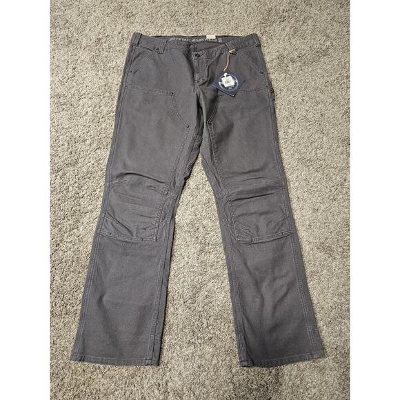Dovetail Workwear Women Britt Utility Dark Grey Canvas Pants Size 20x32 New - Picture 1 of 8